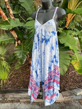 scarf, print, handkerchief, hem jumpsuit